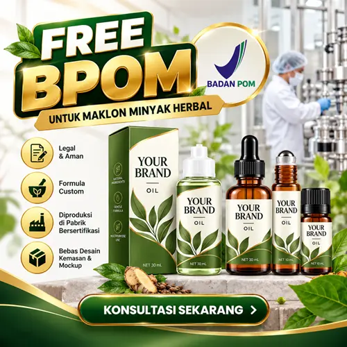 promo bpom free maklon minyak herbal
